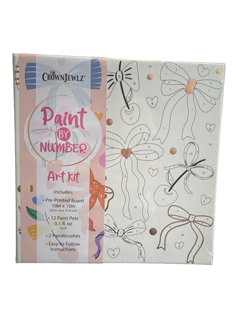 Pink Paint By Number Art Kit